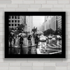 Quadro decorativo com foto preto e branco de Nova Iorque .