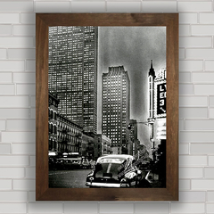 Quadro decorativo com foto antiga de Nova Iorque .