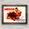 Quadro decorativo para agência de viagens e turismo México .