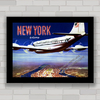 Quadro decorativo para agência de viagens e turismo Nova Iorque .