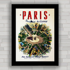 Quadro decorativo para agência de viagens e turismo Paris .