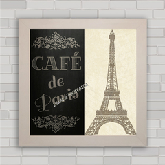 Quadro decorativo para cozinha ou cafeteria café Paris .