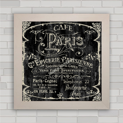 Quadro decorativo para cozinha ou cafeteria café Paris .