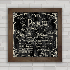 Quadro decorativo café Paris , para espaço gourmet ou sala de jantar .