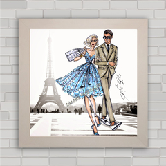 Quadro decorativo com pôster de moda em Paris .