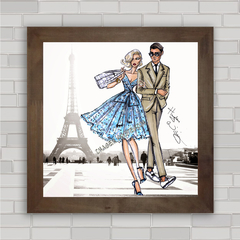 Quadro casal fashion em Paris .