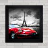 Quadro decorativo carro antigo Alfa Romeo em Paris .