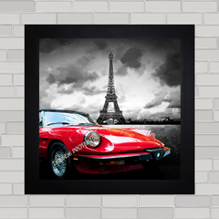 Quadro decorativo carro antigo Alfa Romeo em Paris .