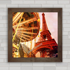 Quadro decorativo torre Eiffel em Paris .