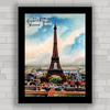 Quadro decorativo torre Eiffel em Paris .