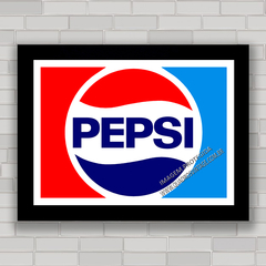 Quadro decorativo com propaganda antiga da Pepsi .