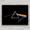 Quadro decorativo de rock , banda Pink Floyd Prisma .