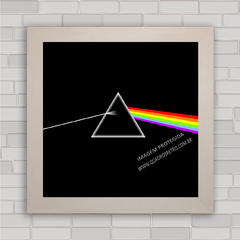 Quadro decorativo de rock , banda Pink Floyd Dark side of the moon .