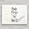 Quadro decorativo de rock , banda Pink Floyd The Wall capa do disco .