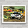 Quadro decorativo carro Porsche 911 GT1 Le Mans .