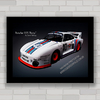 Quadro decorativo carro Porsche 935 Martini .