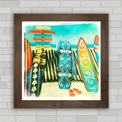 Quadro decorativo pranchas de surfe