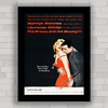 Quadro decorativo filme O Príncipe Encantado com Marilyn Monroe .