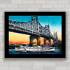 Quadro decorativo ponte Queensboro em Nova Iorque .