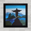 Quadro decorativo cristo redentor no Rio de Janeiro .