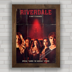 Quadro decorativo com pôster da série de TV Riverdale .