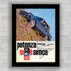 Quadro decorativo propaganda anúncio do carro antigo Simca .