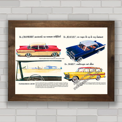 Quadro decorativo propaganda anúncio do carros antigo Simca .