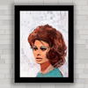 Quadro decorativo de cinema , com imagem pôster da Sophia Loren .