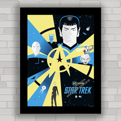 Quadro decorativo da série de TV Star Trek , Jornada nas estrelas .