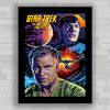 Quadro decorativo da série de TV Star Trek , Jornada nas estrelas .