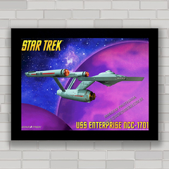 Quadro decorativo da série de TV Star Trek , nave Enterprise .