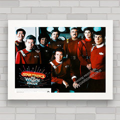 Quadro decorativo da série de TV Star Trek tripulação .