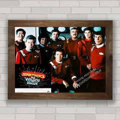 Quadro decorativo da série de TV Star Trek tripulação .
