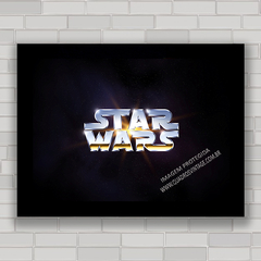 Quadro decorativo filme Star Wars , Guerra nas estrelas .