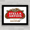 Quadro decorativo cerveja Stella Artois rótulo .