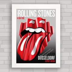 Quadro decorativo cartaz de show da banda de rock Rolling Stones .