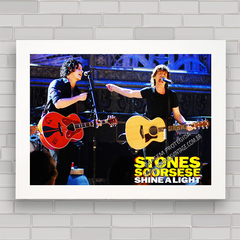 Quadro decorativo de música , banda de rock Rolling Stones filme .