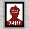 Quadro de cinema com pôster do filme Esquadrão Suicida .