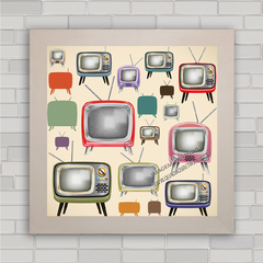 Quadro decorativo TV e televisão .