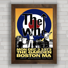 Quadro decorativo com cartaz do show do The Who .