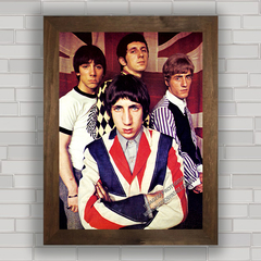 Quadro decorativo de música , com pôster da banda de rock The Who .
