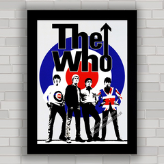 Quadro decorativo de música , com pôster da banda de rock The Who .