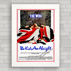 Quadro decorativo com cartaz do show do The Who .