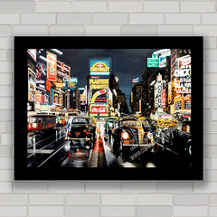 Quadro decorativo para sala com imagem de Nova Iorque , Times Square .