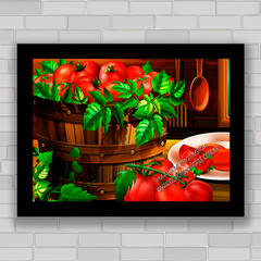 Quadro decorativo para cozinha , com pôster de tomate .