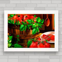 Quadro decorativo para cozinha , com pôster de tomate pomodoro .
