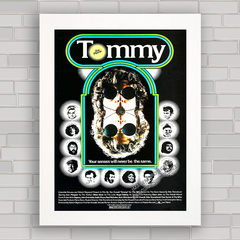 Quadro decorativo de cinema , com pôster imagem do filme Tommy , The Who .