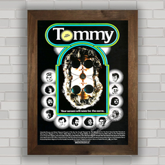 Quadro decorativo de cinema , com pôster imagem do filme Tommy , The Who .