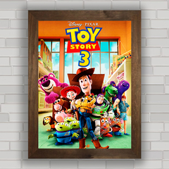 Quadro decorativo de cinema , com pôster do filme infantil Toy Story .