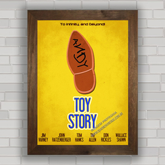 Quadro decorativo de cinema , com pôster do filme infantil Toy Story .